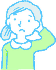 Analog-style pop illustrations of women emotional expression 