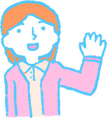 Analog-style pop illustrations of women emotional expression 