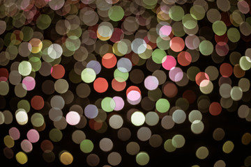 Circular colors bokeh abstract background