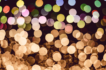 Circular colors bokeh abstract background