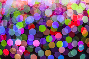 Circular colors bokeh abstract background