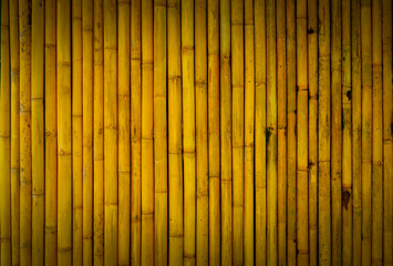 yellowish brown of bamboo wall