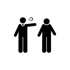 Naught, office, dismiss, job icon. Element of businessman icon. Premium quality graphic design icon. Signs and symbols collection icon for websites, web design, mobile app