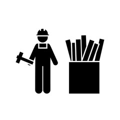 Man, job, joint, wrench, person icon. Element of manufacturing icon. Premium quality graphic design icon. Signs and symbols collection icon for websites, web design