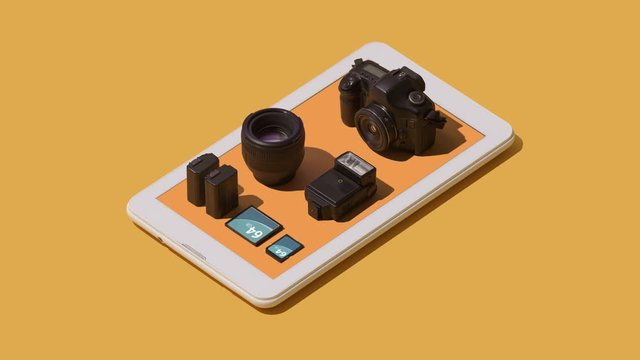 Professional photography equipment app