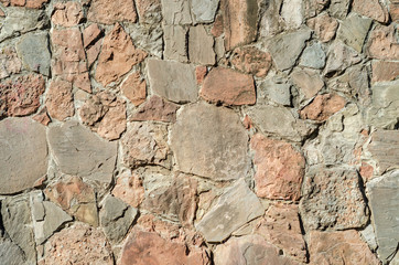 wall of stone. Background, texture