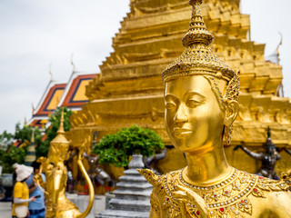 Grand palace and Wat phra keaw in Bangkok, Thailand, May 2019