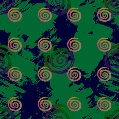 Seamless pattern with textured triangles