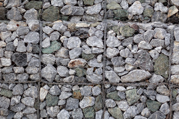 stone wall in net