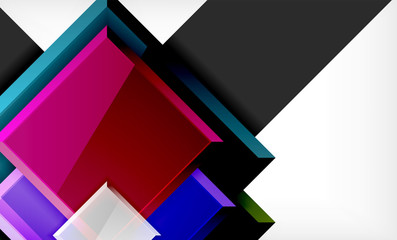 Color squares futuristic abstract background