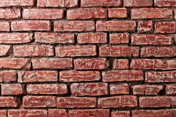 Red brick wall background