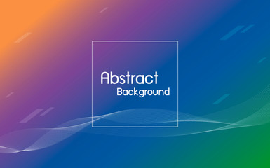 Abstract color with line wave background vector illustration