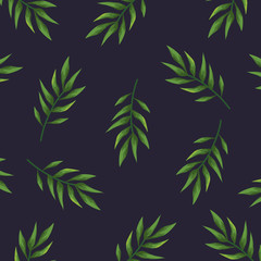 Obraz premium tropical branches leaves plants background