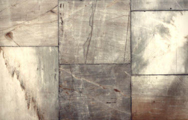 Marble texture – floor with stone slabs background in ancient building.