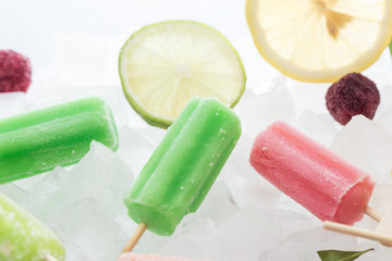 A delicious ice cream on ice