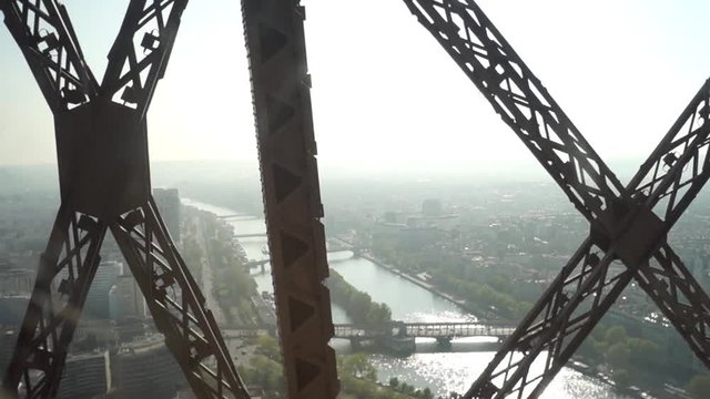 Beautiful view of Paris, France from the view of the Eiffel Tower.