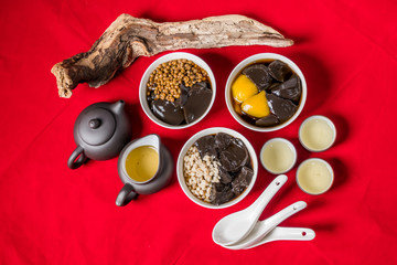 中国茶セット　Chinese tea set of beauty and health