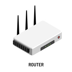 Router WiFi wireless ethernet modem isolated device