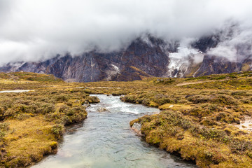 green valley in Himalaya mountain