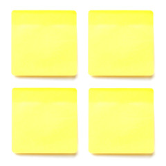 Memo stick on white background