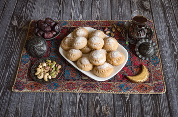 Eid and Ramadan Dates Sweets - Arabian cuisine.