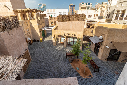 Architecture of buildings in the Arab style.