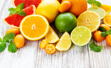 Plakat Fresh citrus fruits