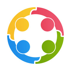 Teamwork people .community icon Vector Illustration