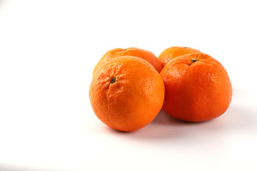 Sweet orange  on white background.