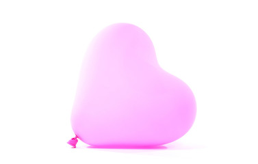 Pink baloon heart