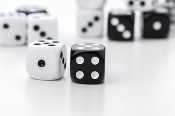 dice isolated on white background