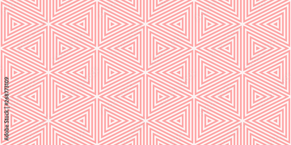 Aufkleber background pattern geometric triangle design pink colors seamless vector.