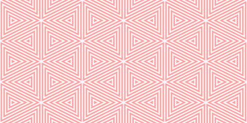 Background pattern geometric triangle design pink colors seamless vector.