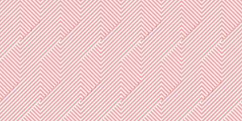 Background pattern geometric chevron design pink colors seamless vector.