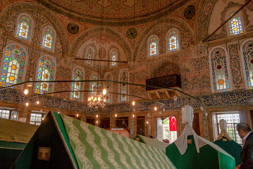 Istanbul, Turkey, 2 May 2006: Tombs of the sleeping sultans, Sultan Ahmet