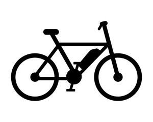 E-Bike auf weißem Hintergrund