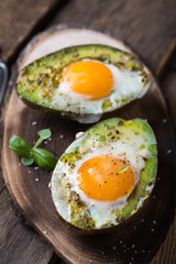 Baked Avocado with Egg