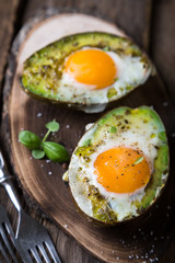 Baked Avocado with Egg