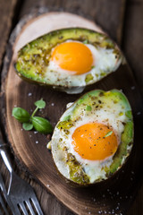 Baked Avocado with Egg