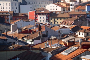 Fototapeta premium building architecture and cityscape in Bilbao city Spain, Bilbao travel destination