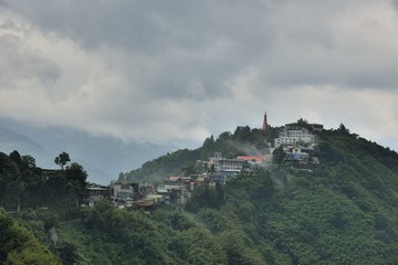 Fototapeta premium Mountain landscape-Mountain View Resort in the Hsinchu,Taiwan.
