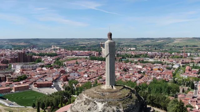 Christ statue watching a town1