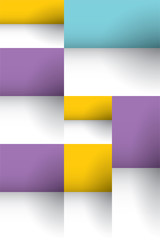 Obraz premium Abstract colorful 3D geometric vector background texture