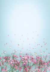 Floral composition with spring flowers for Easter