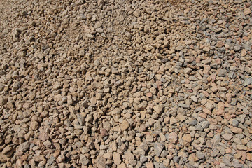 Rough medium stone for drainage and road dumping