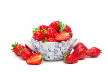Strawberry isolated on white background. Clipping Path