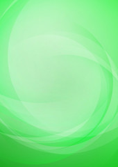 Curved abstract green background
