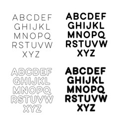 Obraz premium Hand drawn lettering font, alphabet