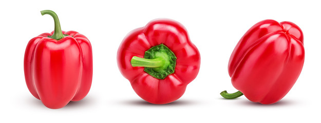 Set red bell pepper