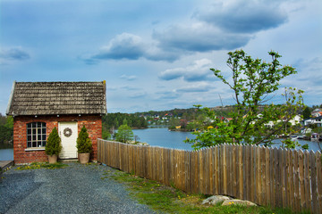 jezioro w Moss, Norwegia © VinyLove Foto